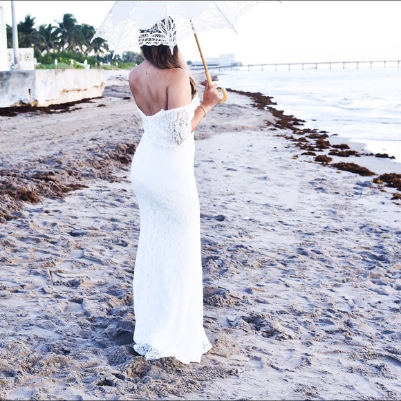 OWT White lace gown - Picture 6 of 6